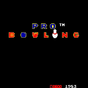 Cassette: Pro Bowling screen shot title